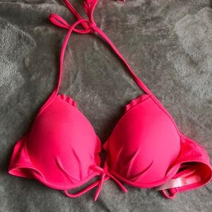 Hot pink bikini top